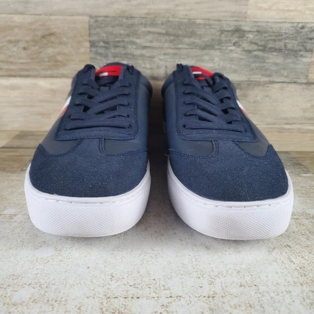 Tommy Hilfiger Boscar Mens Shoes Sz 12 Athletic Tennis Navy Blue White Sneakers
